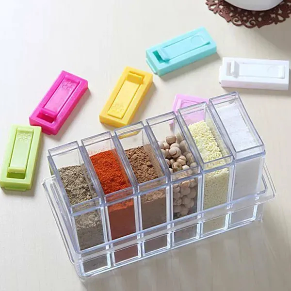 6 Piece Spice Storage Jar