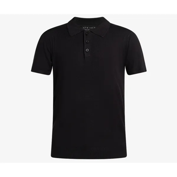 Signature Premium Knit Polo - Noir