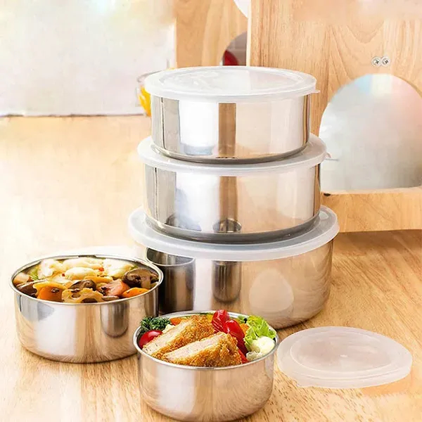 5 Piece Steel Food Storage Box
