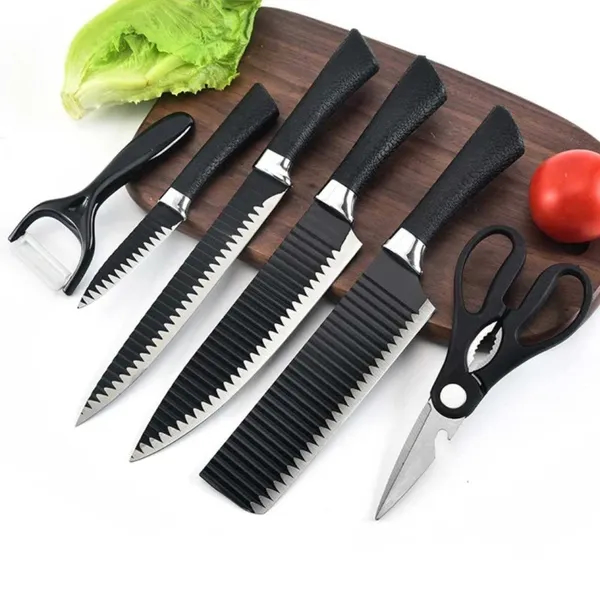 6 Piece Steel Kitchen Knife Set