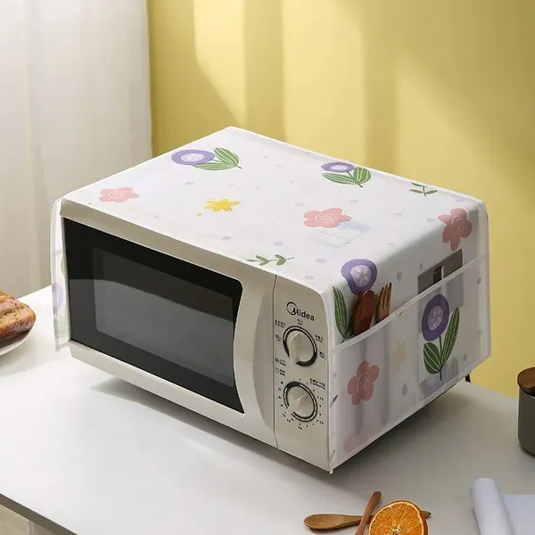 Flower Design Oven Dust Cover