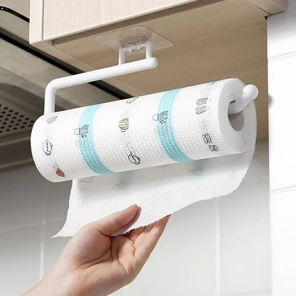 Adhesive Kitchen Paper Roll Holder