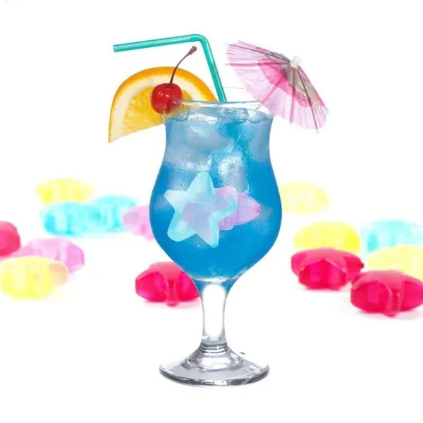20 Piece Reusable Plastic Star Ice Cubes
