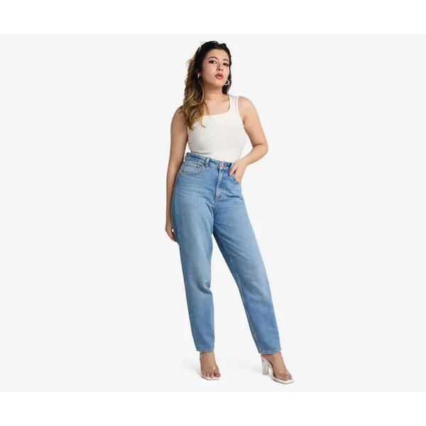 TWILLS Kylie Mom Light Blue Jeans