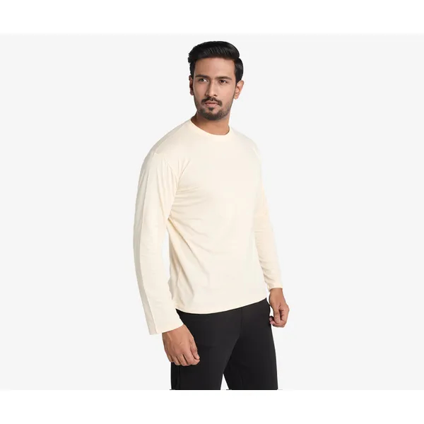 Long Sleeve T-shirt in Ecru (Unisex)