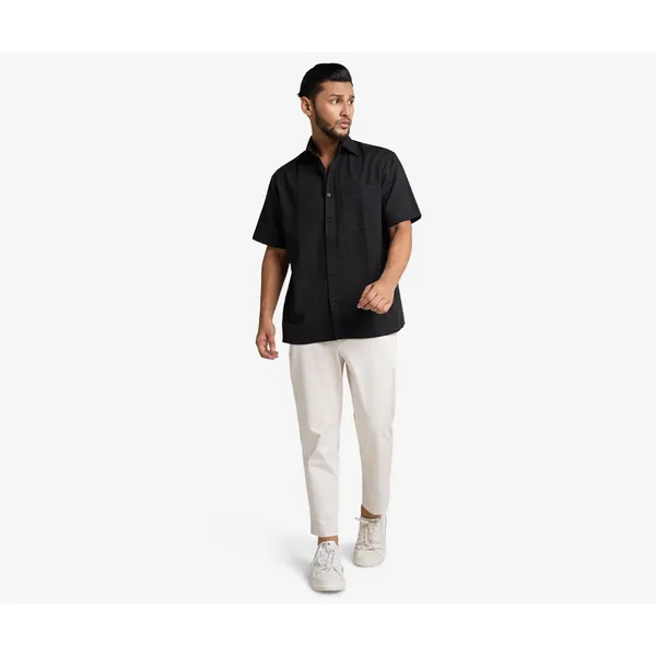 Black Roman Half Sleeve Shirt