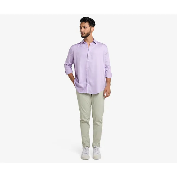 Signature  Relaxed Fit Shirt - Lavender