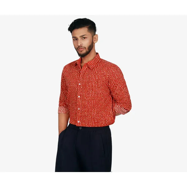 Strides Crimson Red Party Shirt