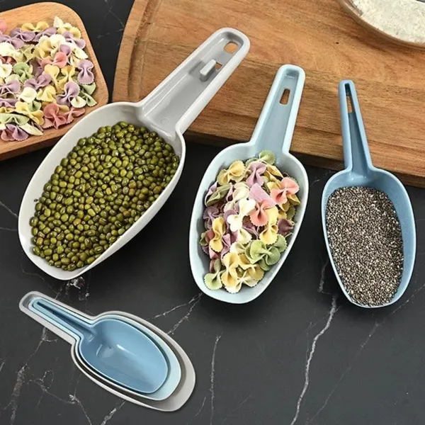 3 Piece Multifunctional Plastic Food Shovel